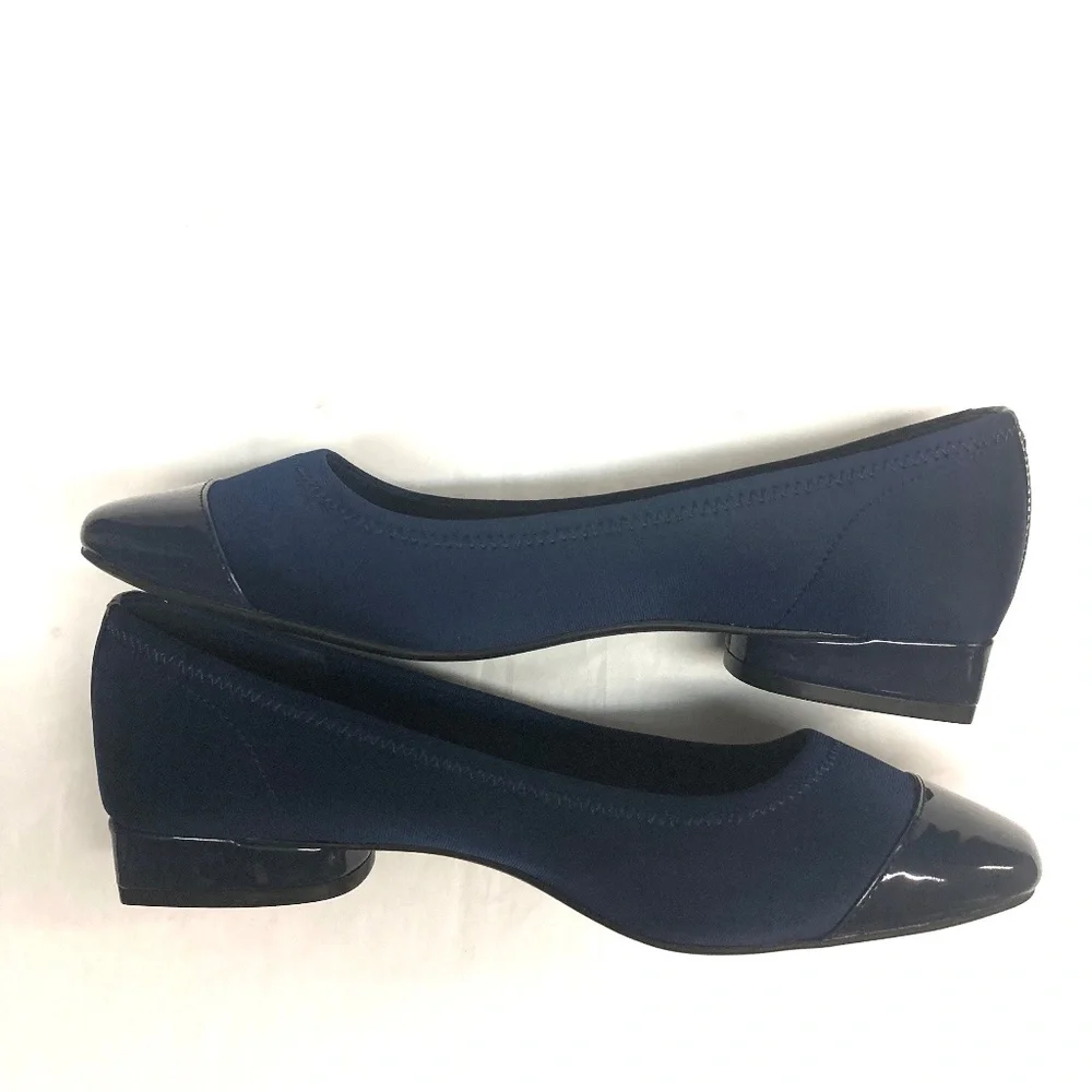 Anne Klein iflex Carlie Navy Dress Shoes - Picture 7 of 9